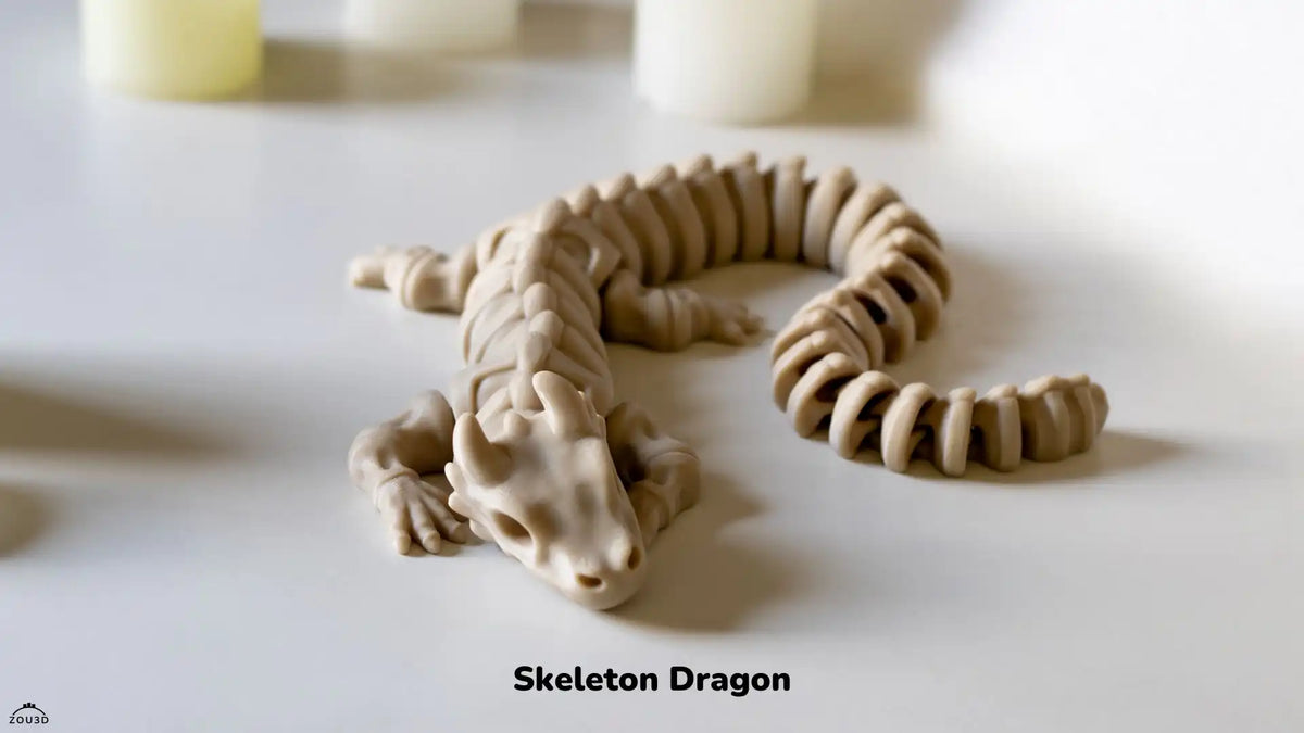 Dragón esqueleto 3D en PLA
